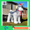 Chien husky gonflable mignon gonflable de chien de décoration de noël à vendre